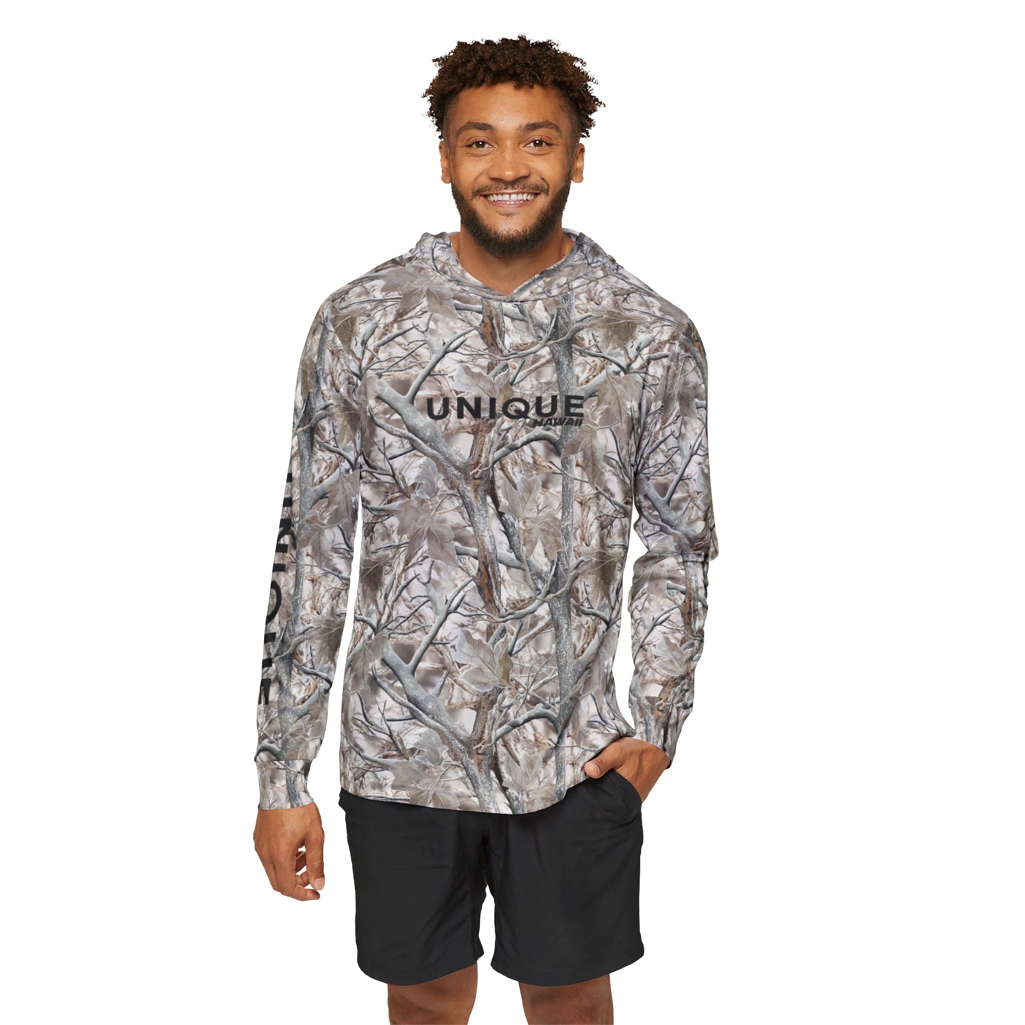 Unique Hawaii tree camo Warmup Hoodie